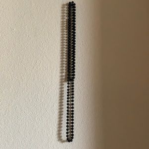 Black, beaded necklace